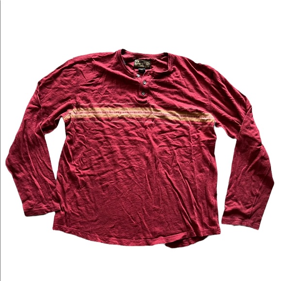 Lucky Brand Other - Lucky Brand Long Sleeve Western Style Striped Pattern Button Neckline Men’s XXL